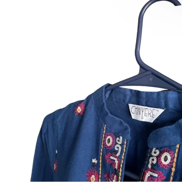 CHINYERE Indian Pakistani Embroidered Cotton Formal Kurta Dress Size S - Picture 6 of 9